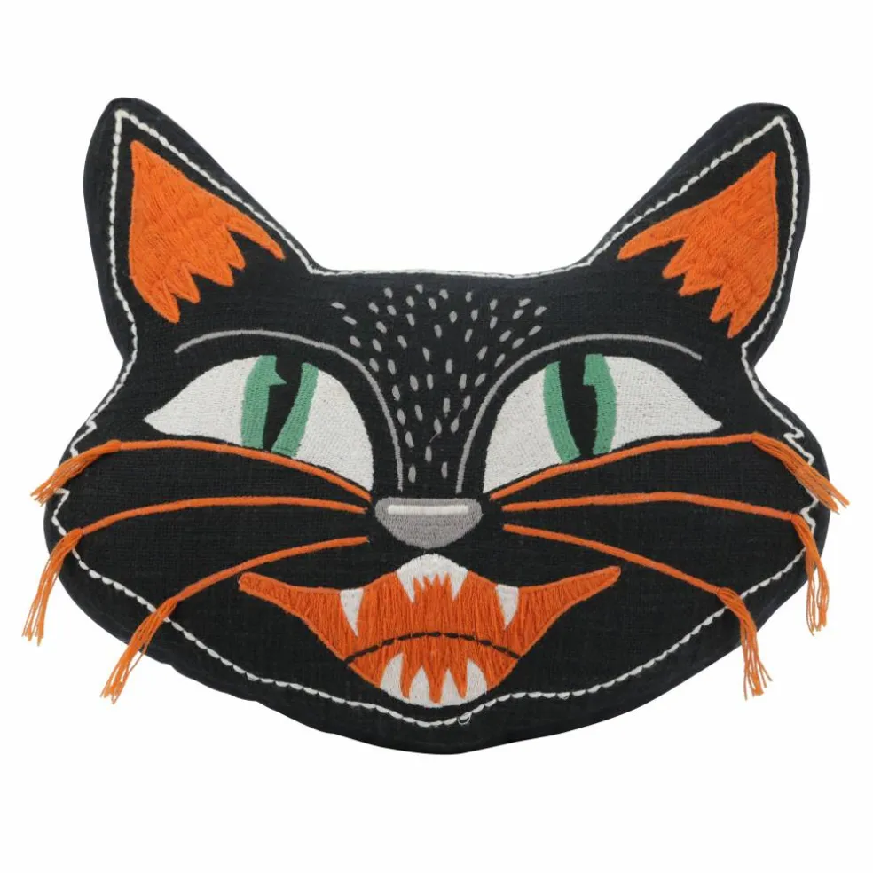 14" x 15" Black Cat Pillow by Ashland®