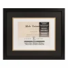 8.5" x 11" Black Document Frame with Triple Mat by Studio Décor®
