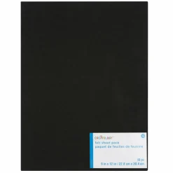 9" x 12" Black Felt Sheets, 18ct. by Creatology™