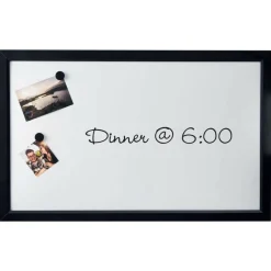 22" x 35" Black Framed Magnetic Dry Erase Board by B2C®