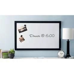 22" x 35" Black Framed Magnetic Dry Erase Board by B2C®