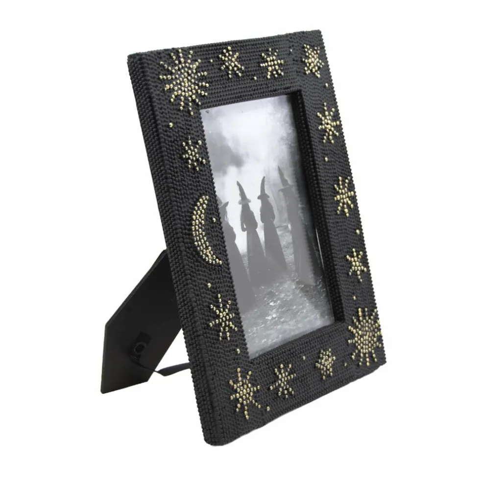 4" x 6" Black & Gold Celestial Bead Tabletop Frame by Ashland®
