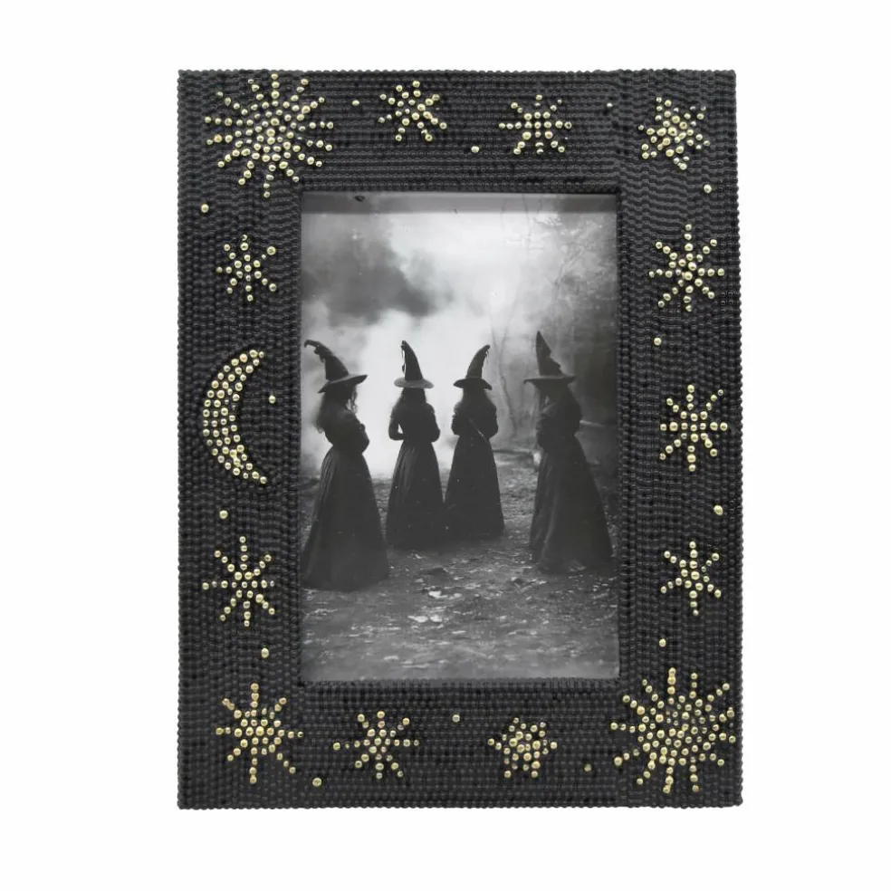 4" x 6" Black & Gold Celestial Bead Tabletop Frame by Ashland®