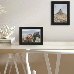 5x7 Black Picture Frame with Shatter-Resistant Glass, Gallery-Style Engineered Wood Photo Frame for Tabletop & Wall Display, Modern MDF Frame for Home & Office Decor