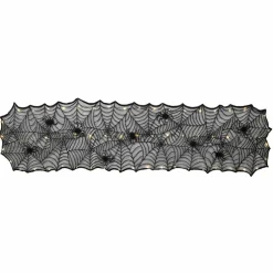 18" x 72" Black Spiderweb LED Lighted Table Runner by Ashland®