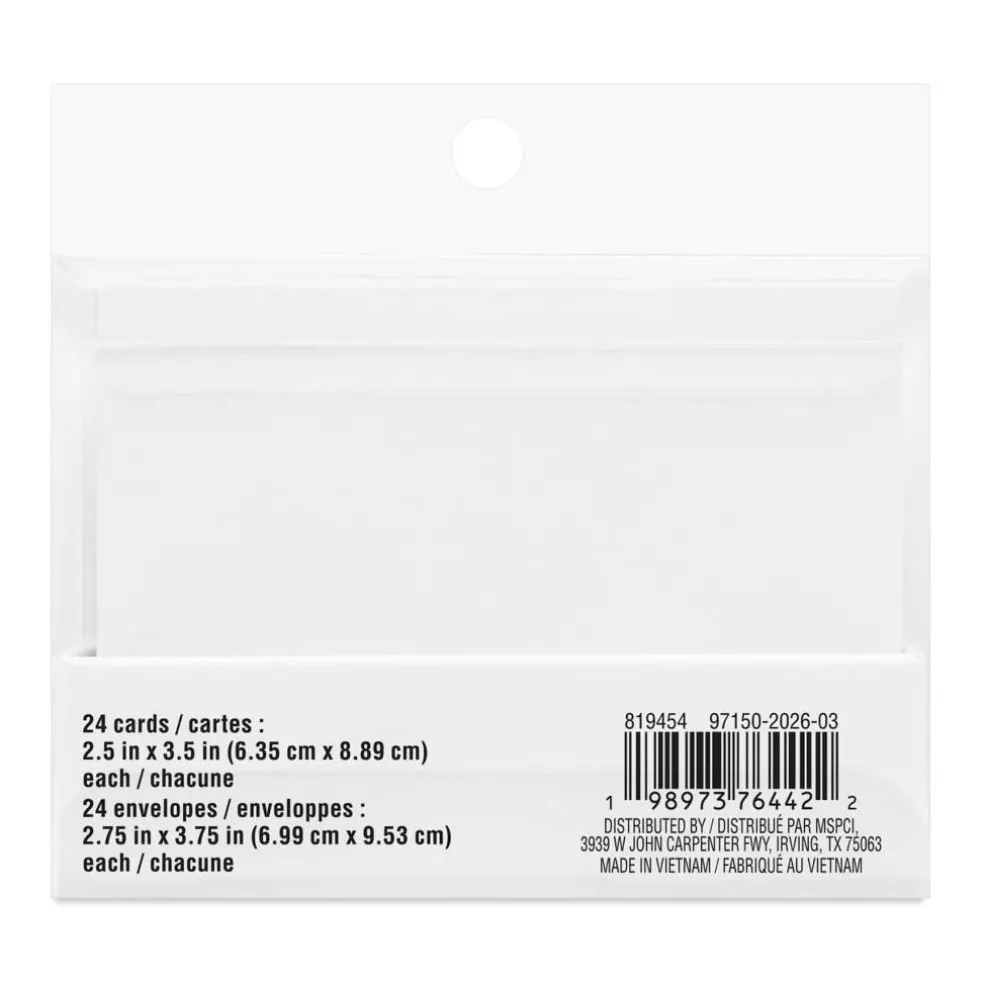 2.5" x 3.5" Boxed Stripe Card & Envelope Sets, 24ct. by Recollections™