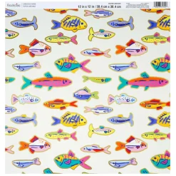 12" x 12" Bright Fish Foil-Accented Cardstock Paper by Recollections™