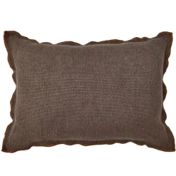 20" x 14" Brown Lumbar Pillow with Orange Trim by Ashland®