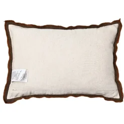 20" x 14" Brown Lumbar Pillow with Orange Trim by Ashland®