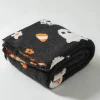 50" x 60" Candy Corn, Flowers & Skull Throw Blanket by Ashland®
