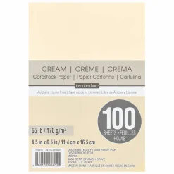 4.5" x 6.5" Cardstock Paper by Recollections™, 100 Sheets