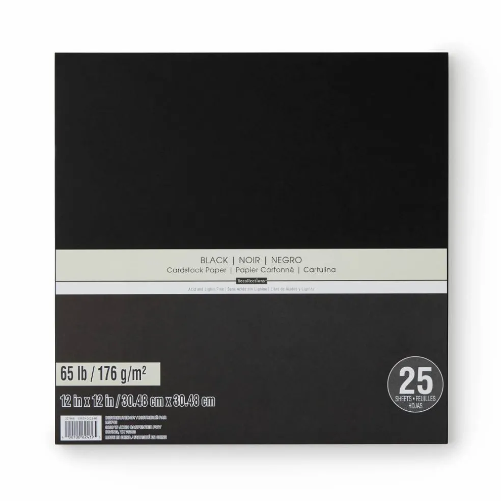 12" x 12" Cardstock Paper by Recollections™, 25 Sheets