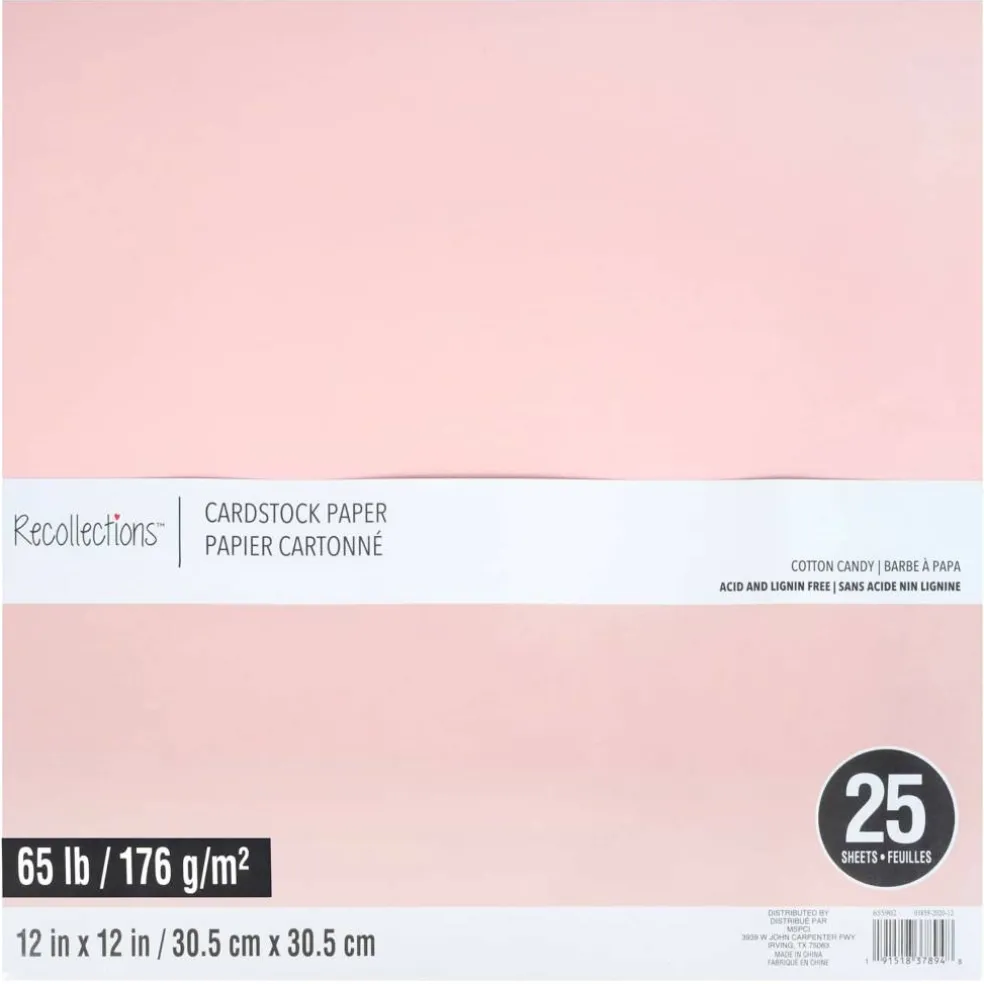 12" x 12" Cardstock Paper by Recollections™, 25 Sheets