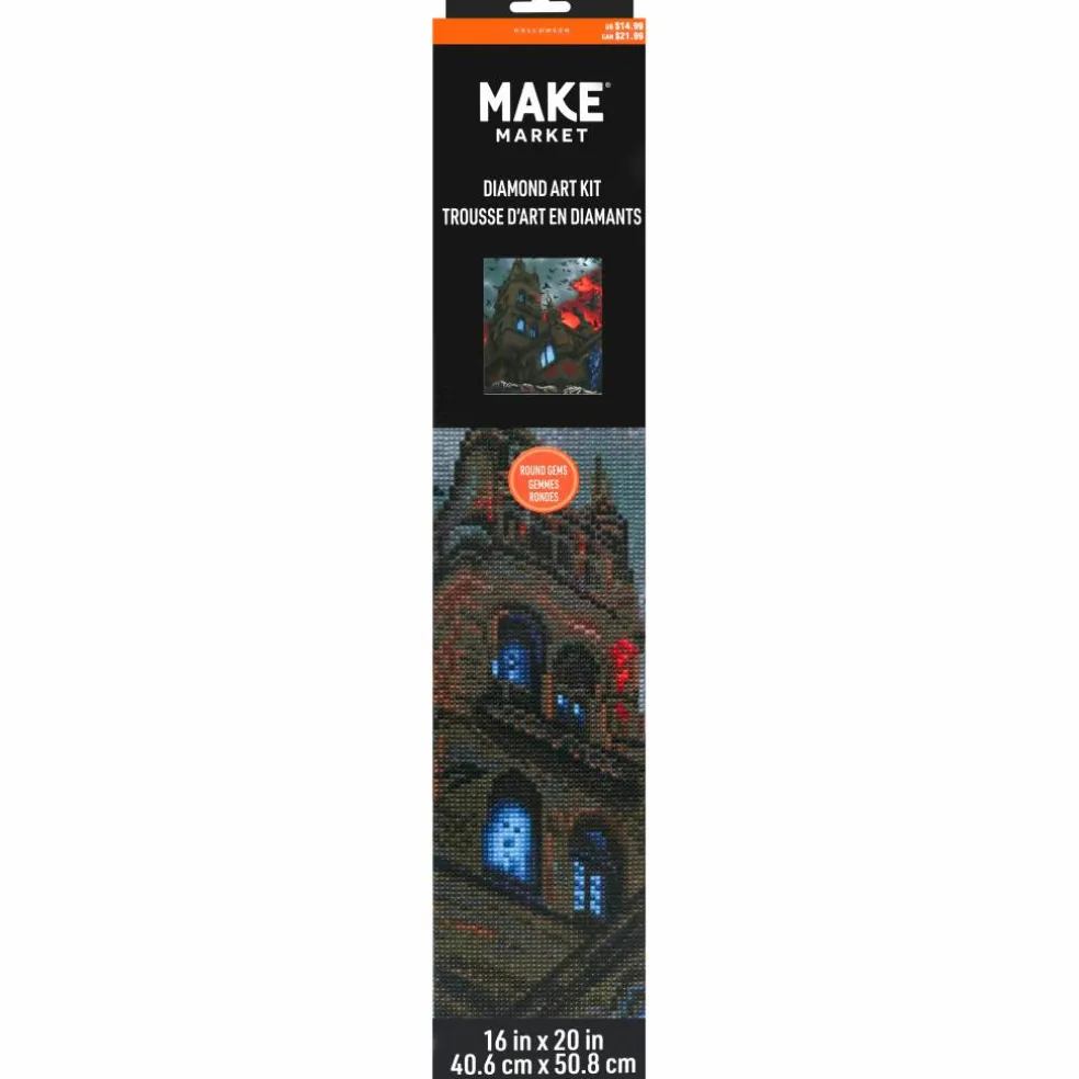 16" x 20" Castle & Crows Diamond Art Kit by Make Market®