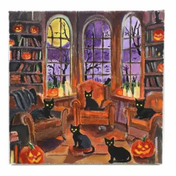 11" x 11" Cat Library Canvas Painting Kit by Craft Smart®