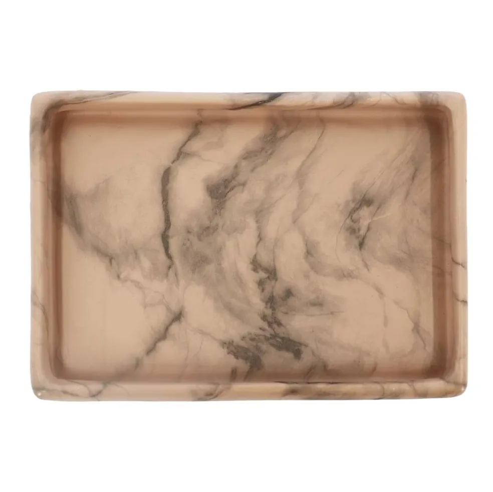 10" x 7" Ceramic Marbled Tray by Ashland®