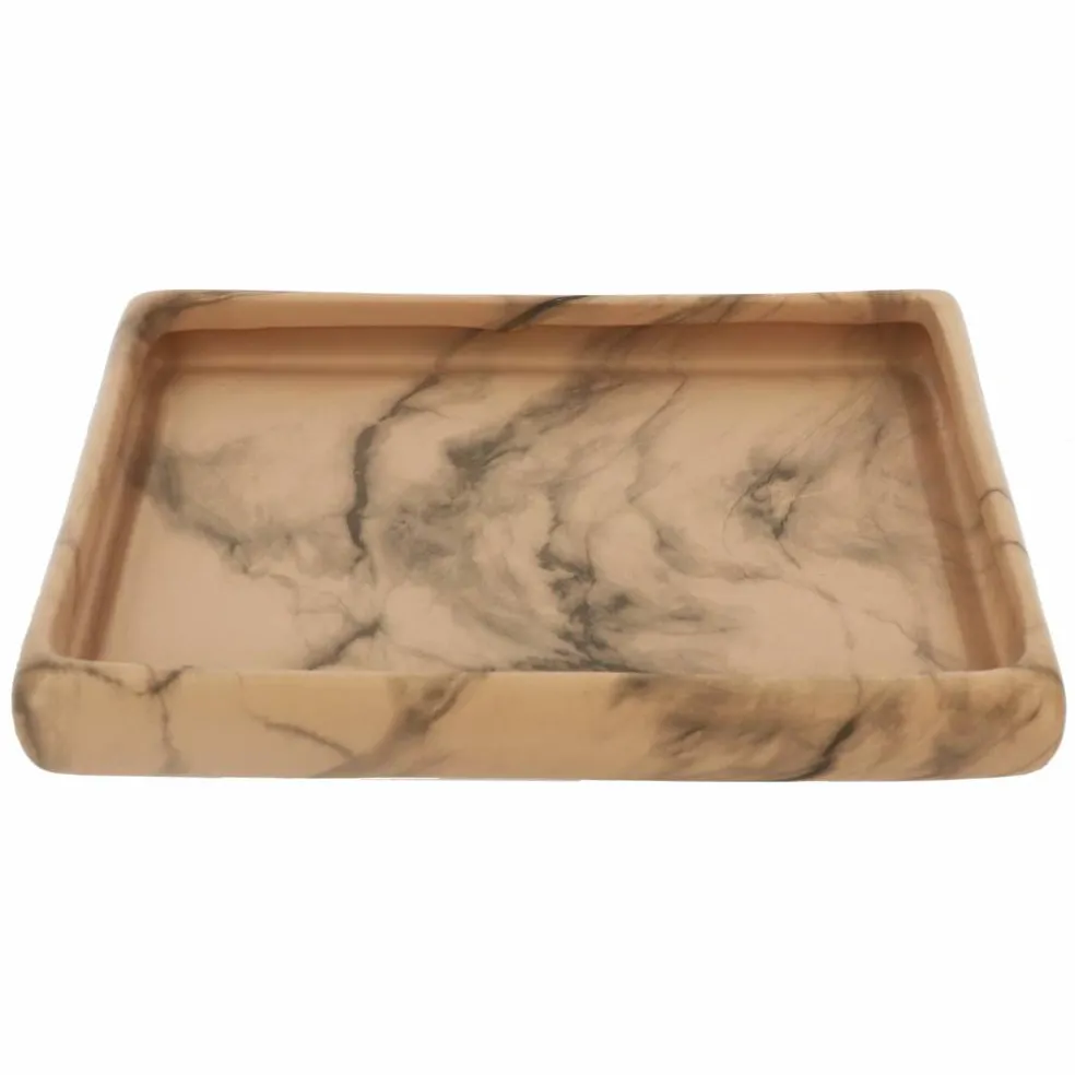 10" x 7" Ceramic Marbled Tray by Ashland®