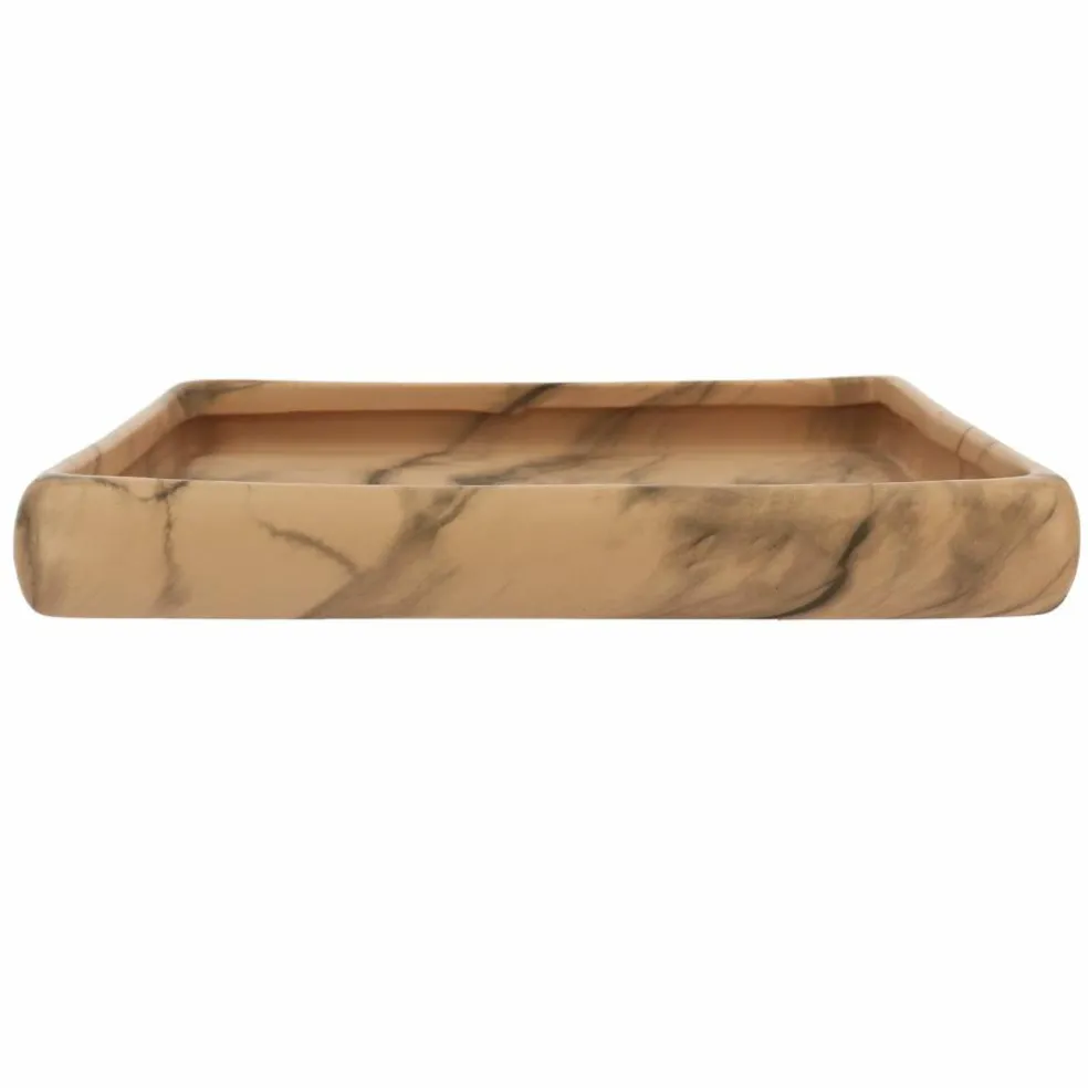 10" x 7" Ceramic Marbled Tray by Ashland®