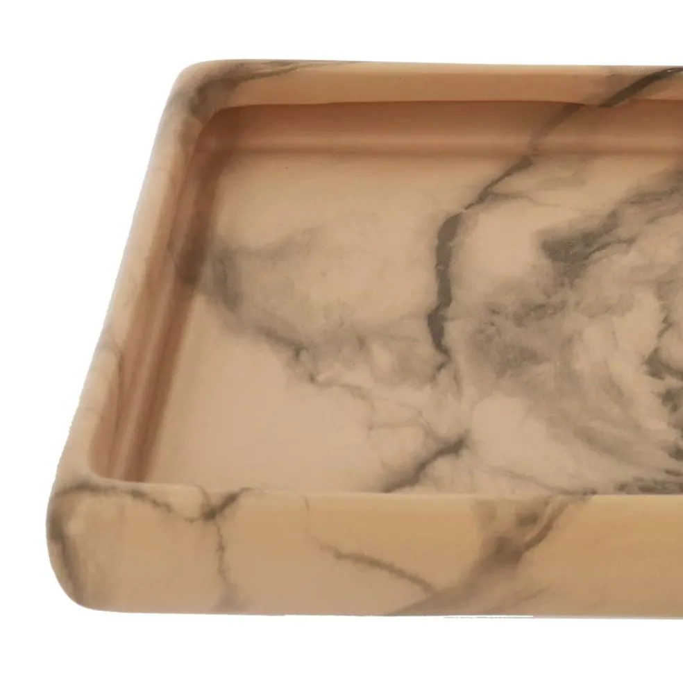 10" x 7" Ceramic Marbled Tray by Ashland®