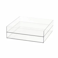 12" x 12" Clear Stackable Storage Tray by Simply Tidy™
