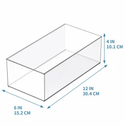 12" x 6" Clear Stacking Storage Bin by Simply Tidy™