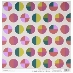 12" x 12" Clubhouse Circles Double-Sided Cardstock Paper by Recollections™