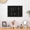 11" X 8" Cork Boards for Walls with Pins(All Black)