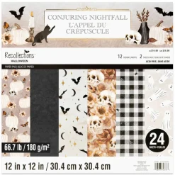 12" x 12" Cozy Conjuring Nightfall Paper Pad by Recollections™, 24 Sheets