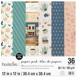 12" x 12" Cozy Days Double-Sided Cardstock Paper Pad by Recollections™, 36 Sheets