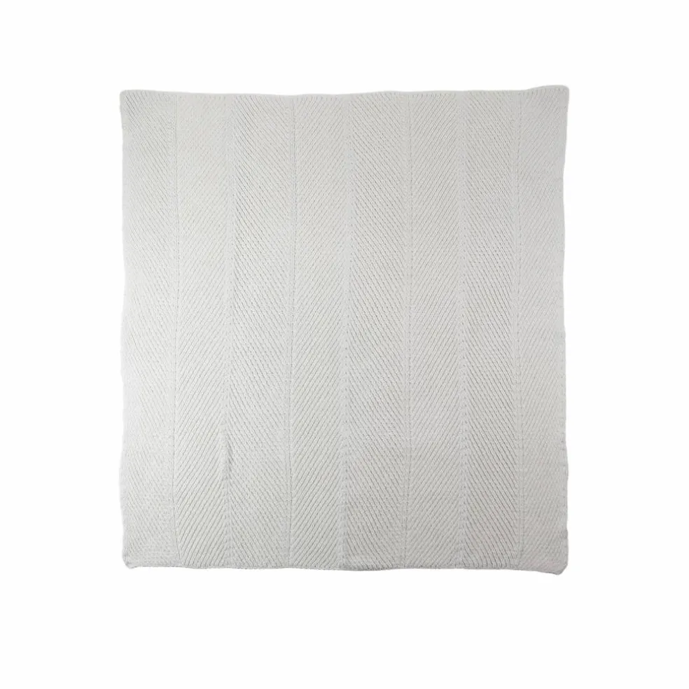 50" x 60" Cream Cotton Knit Throw by Ashland®