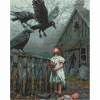 16" x 20" Crows & Girl Diamond Art Kit by Make Market®