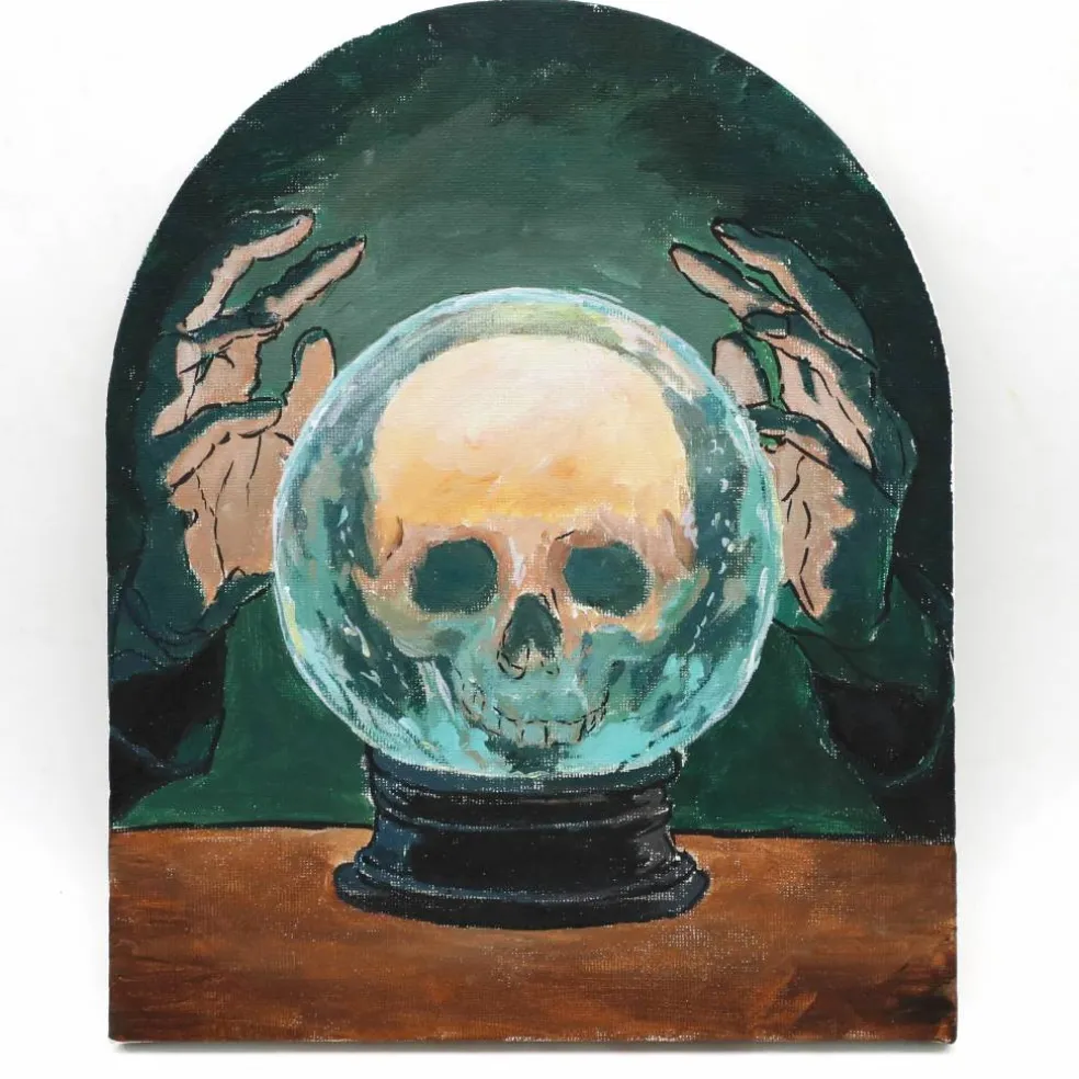 9" x 11" Crystal Ball Arch Canvas Painting Kit by Craft Smart®