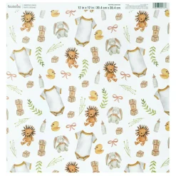 12" x 12" Cute Baby Print Cardstock Paper by Recollections™