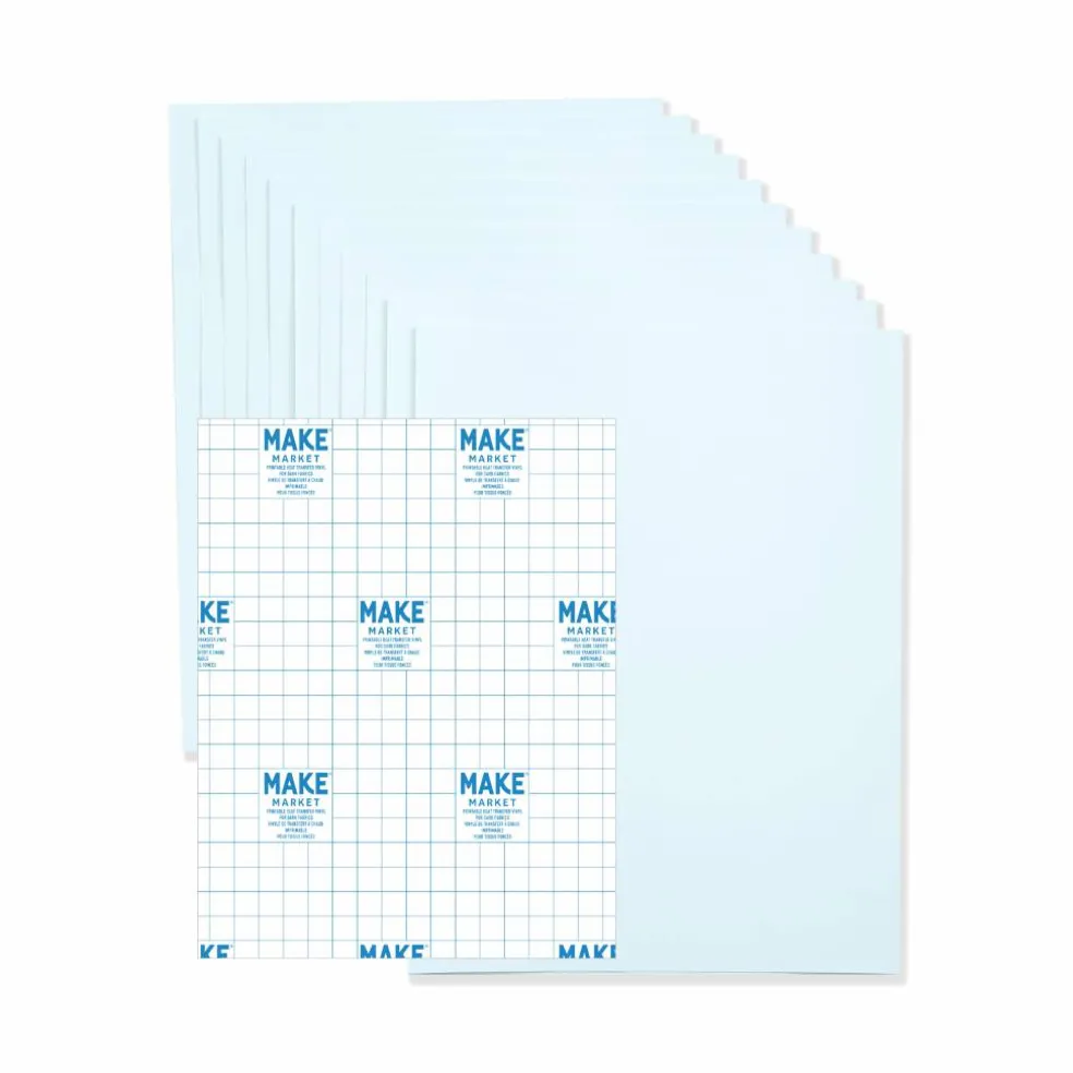 8.5" x 11" Dark Fabric Printable Heat Transfer Vinyl, 10 Sheets by Make Market®