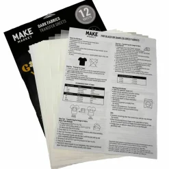 8.5" x 11" Dark Fabric Transfer Sheets, 12ct. by Make Market®