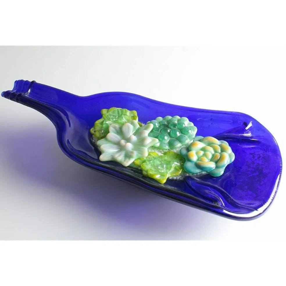 8.75"X 8.25" Deep 1.75" Succulents Mold Glass Fusing