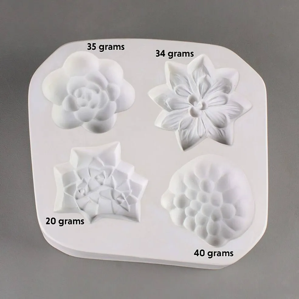 8.75"X 8.25" Deep 1.75" Succulents Mold Glass Fusing