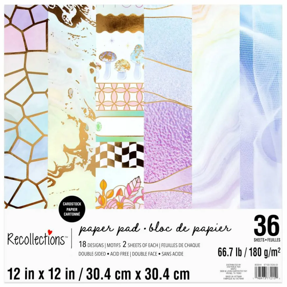 12" x 12" Dreamscapes Double-Sided Cardstock Paper Pad by Recollections™, 36 Sheets