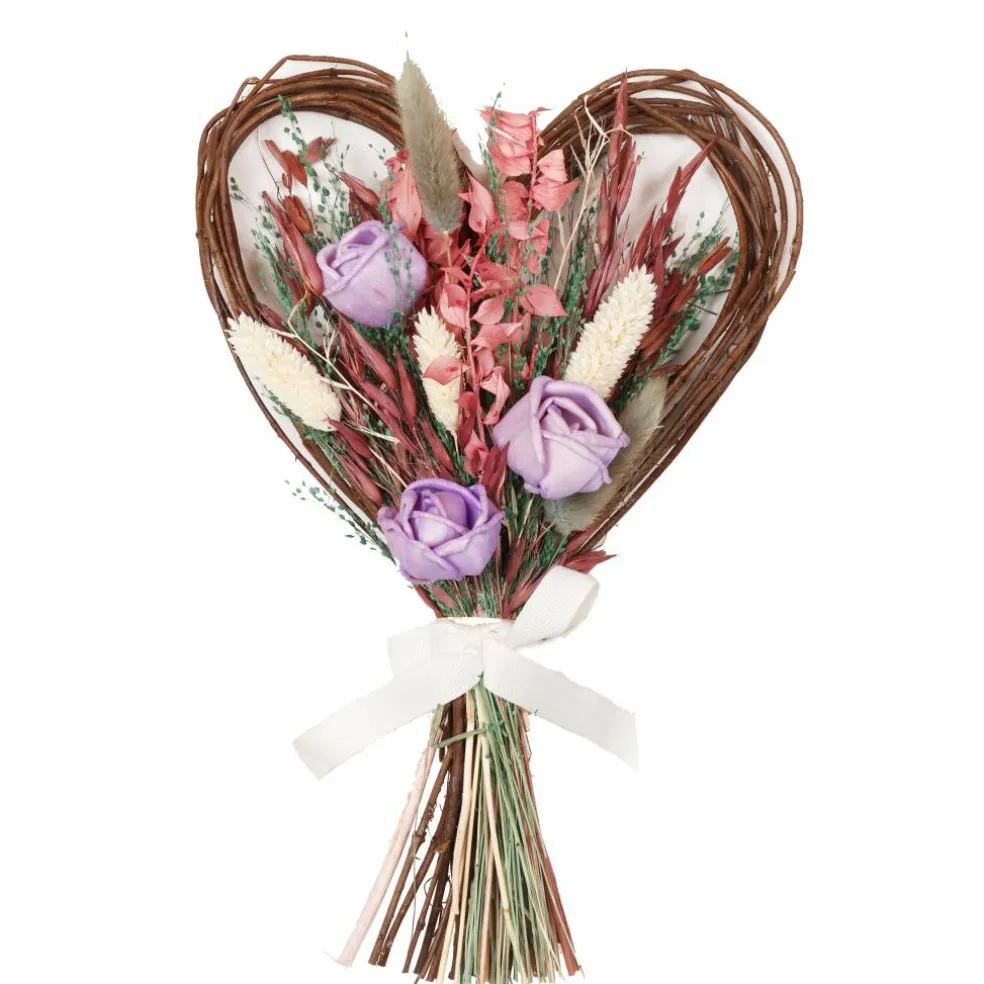 12" x 8" Dried Botanical Mix Heart Bundle by Ashland®