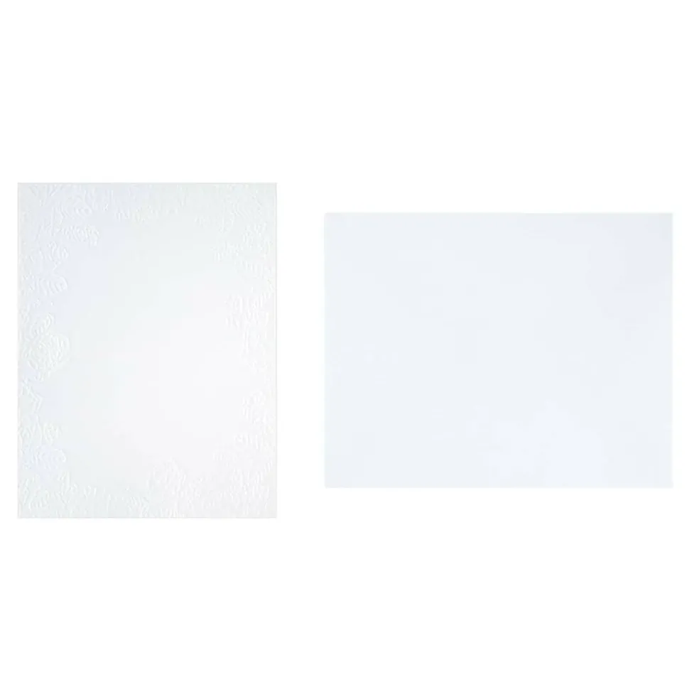 4.25" x 5.5" Embossed Floral Border Card & Envelope Sets, 10ct. by Recollections™