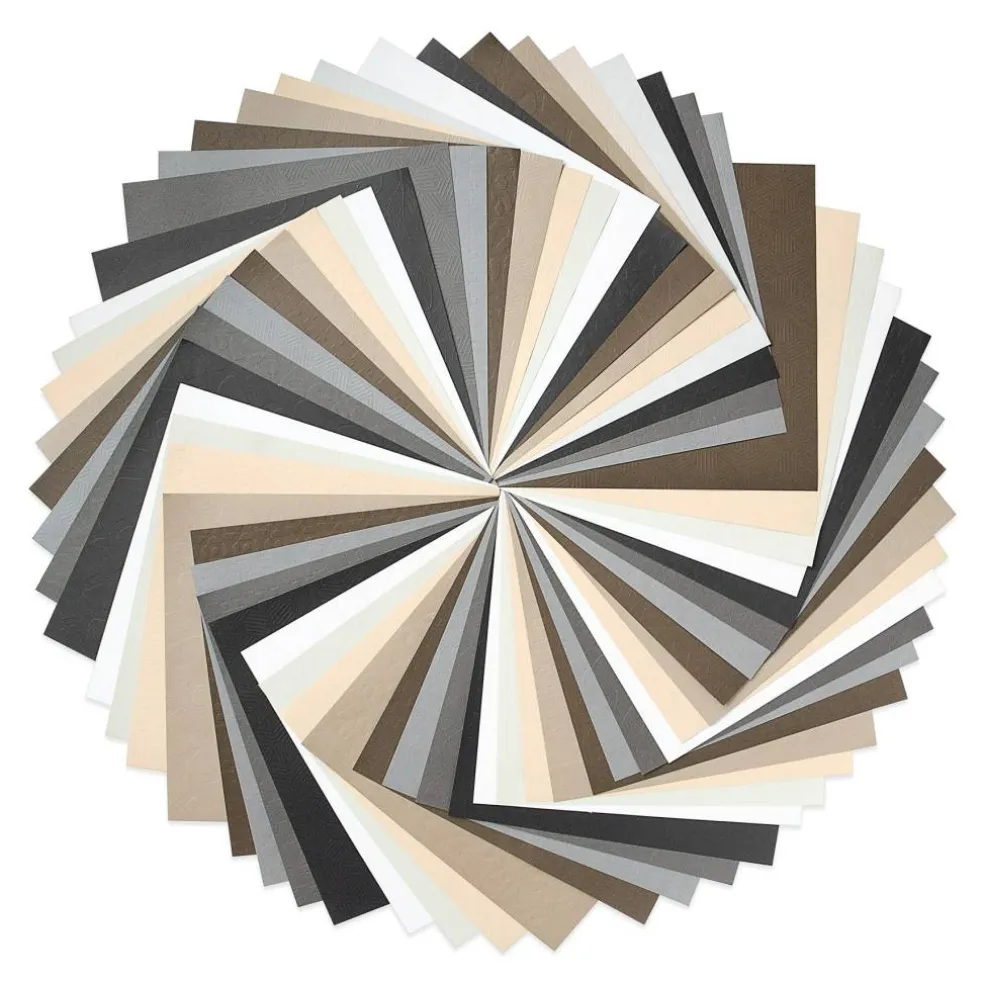 12" x 12" Embossed Print Neutrals Double-Sided Cardstock Paper Pad by Recollections™, 58 Sheets