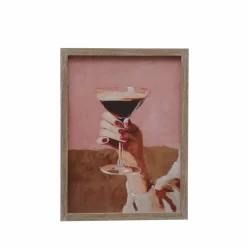 13" x 17.5" Espresso Martini Wall Décor by Ashland®