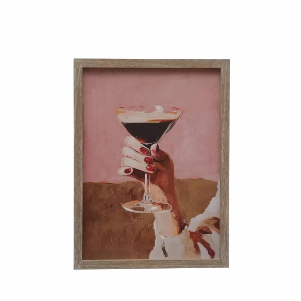 13" x 17.5" Espresso Martini Wall Décor by Ashland®