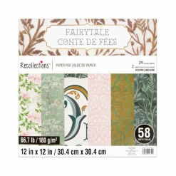 12" x 12" Fairytale Paper Pad by Recollections™, 58 Sheets