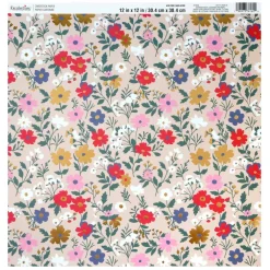 12" x 12" Farm Fresh Flowers Foil-Accented Cardstock Paper by Recollections™