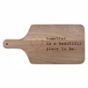8" x 17" Favorite Place to Be Walnut Paddle Cutting Board