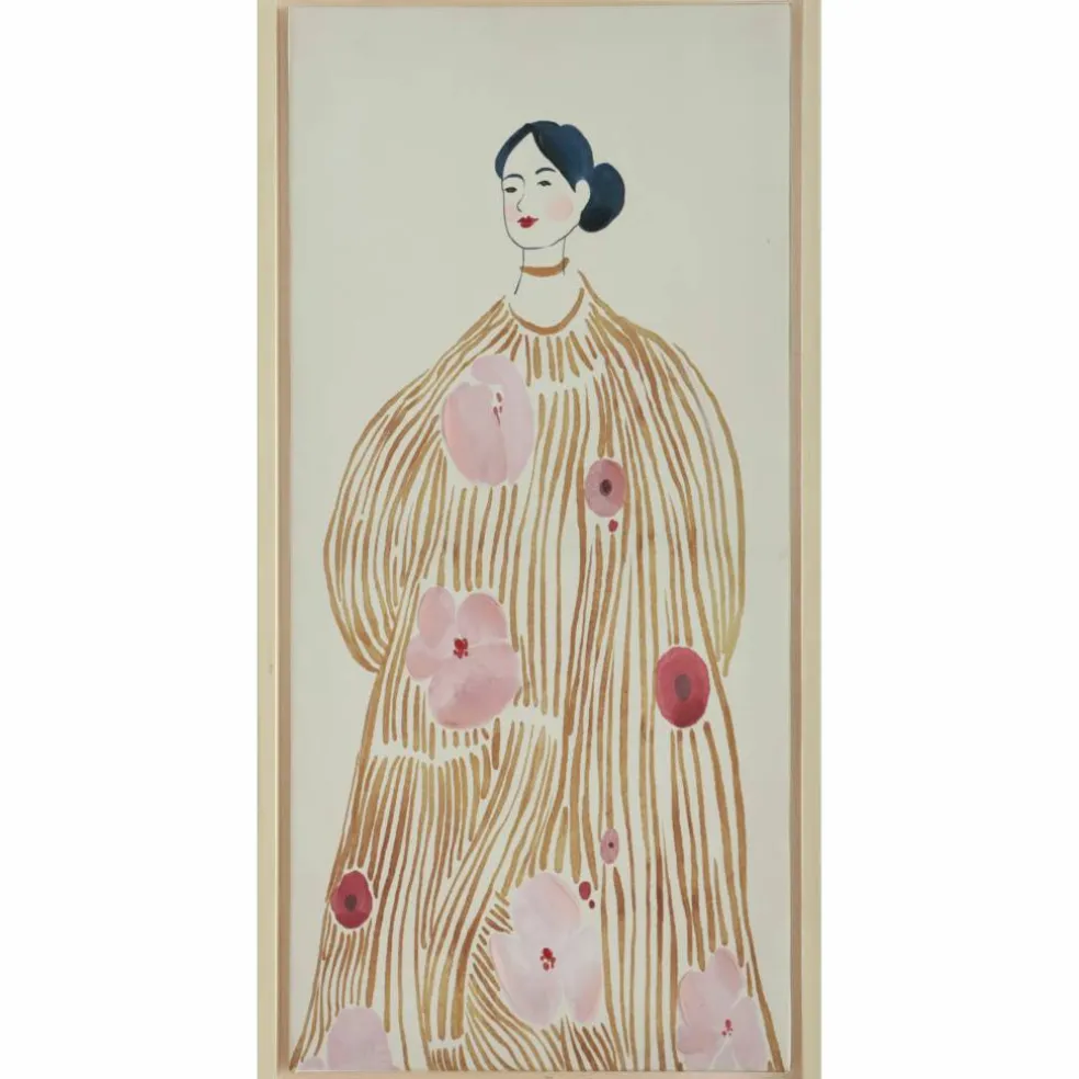 9" x 18" Floral Golden Lady Wall Décor by Ashland®