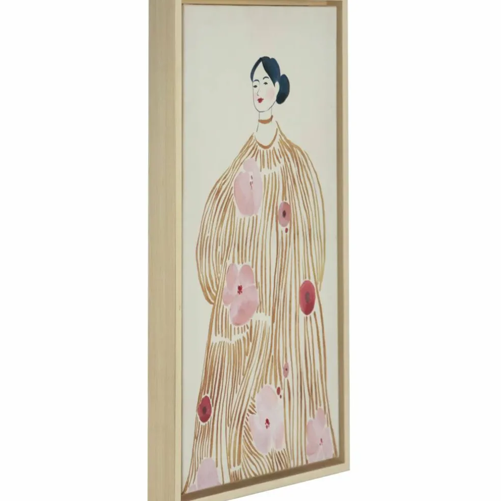 9" x 18" Floral Golden Lady Wall Décor by Ashland®