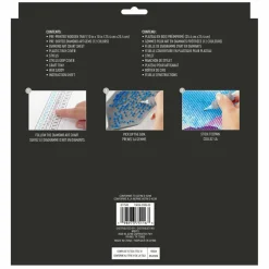 10" x 10" Flower Tile Wood Tray Diamond Art Kit by Make MarketĀ®