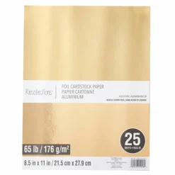 8.5" x 11" Foil Cardstock Paper by Recollections™, 25 Sheets